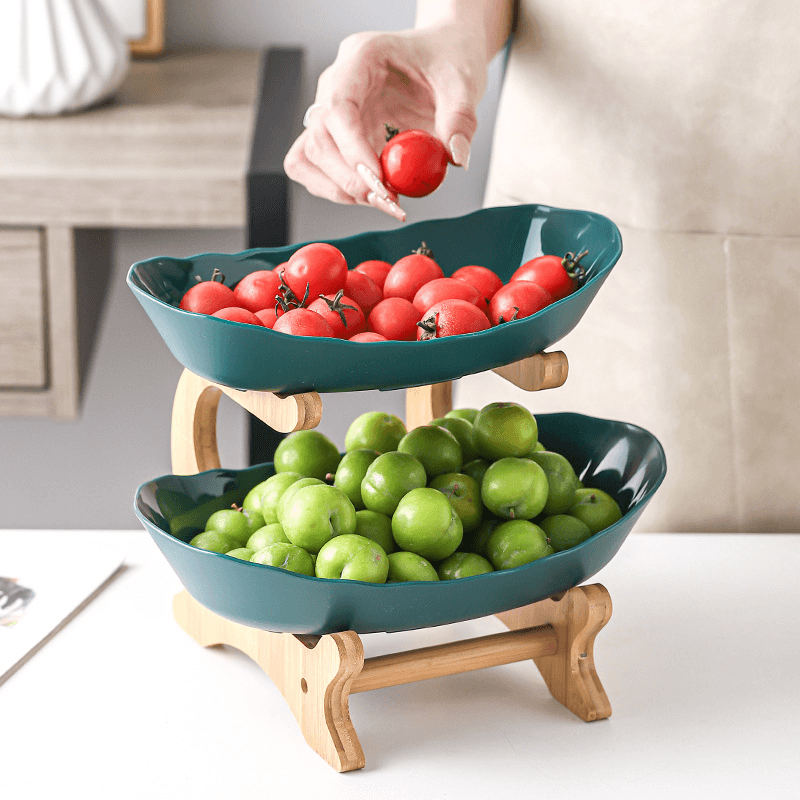 Fruteira de Mesa em Madeira Nobre - De 1 a 3 Camadas - Trayis Shop