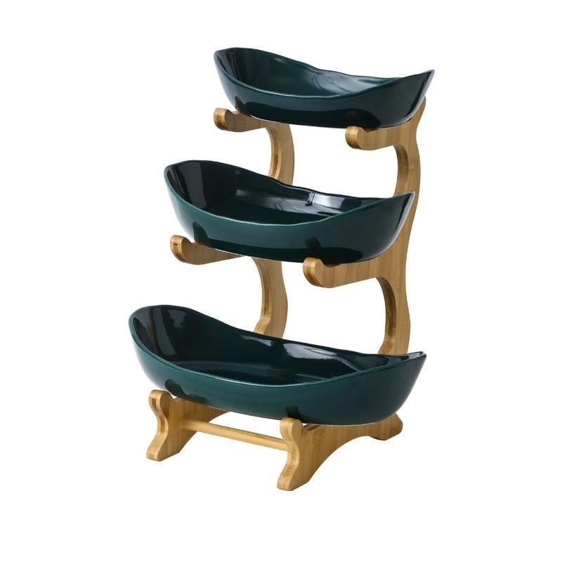 Fruteira de Mesa em Madeira Nobre - De 1 a 3 Camadas - Trayis Shop