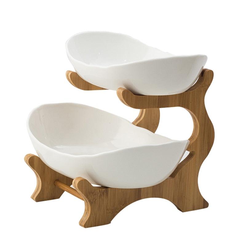 Fruteira de Mesa em Madeira Nobre - De 1 a 3 Camadas - Trayis Shop