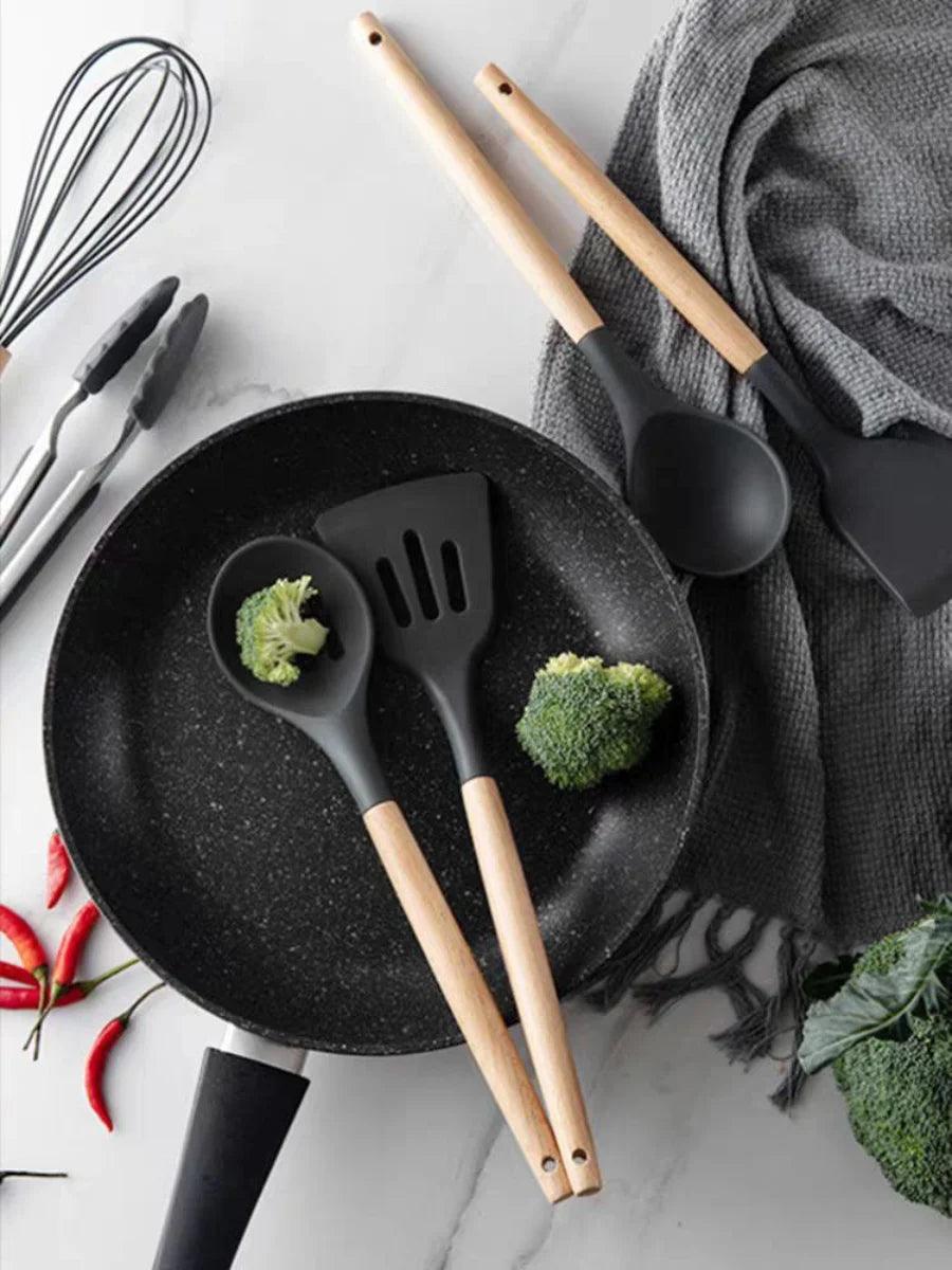 Kit Jogo com 12 peças para cozinha de silicone - Trayis Shop