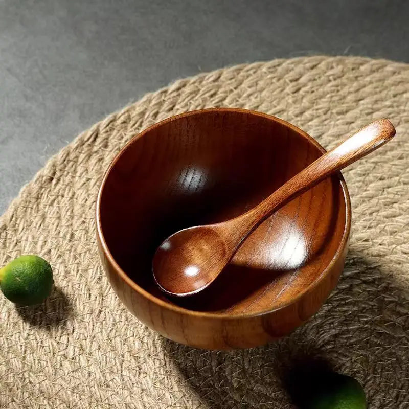 Tigelas de madeira japonesas jujuba, - Trayis Shop
