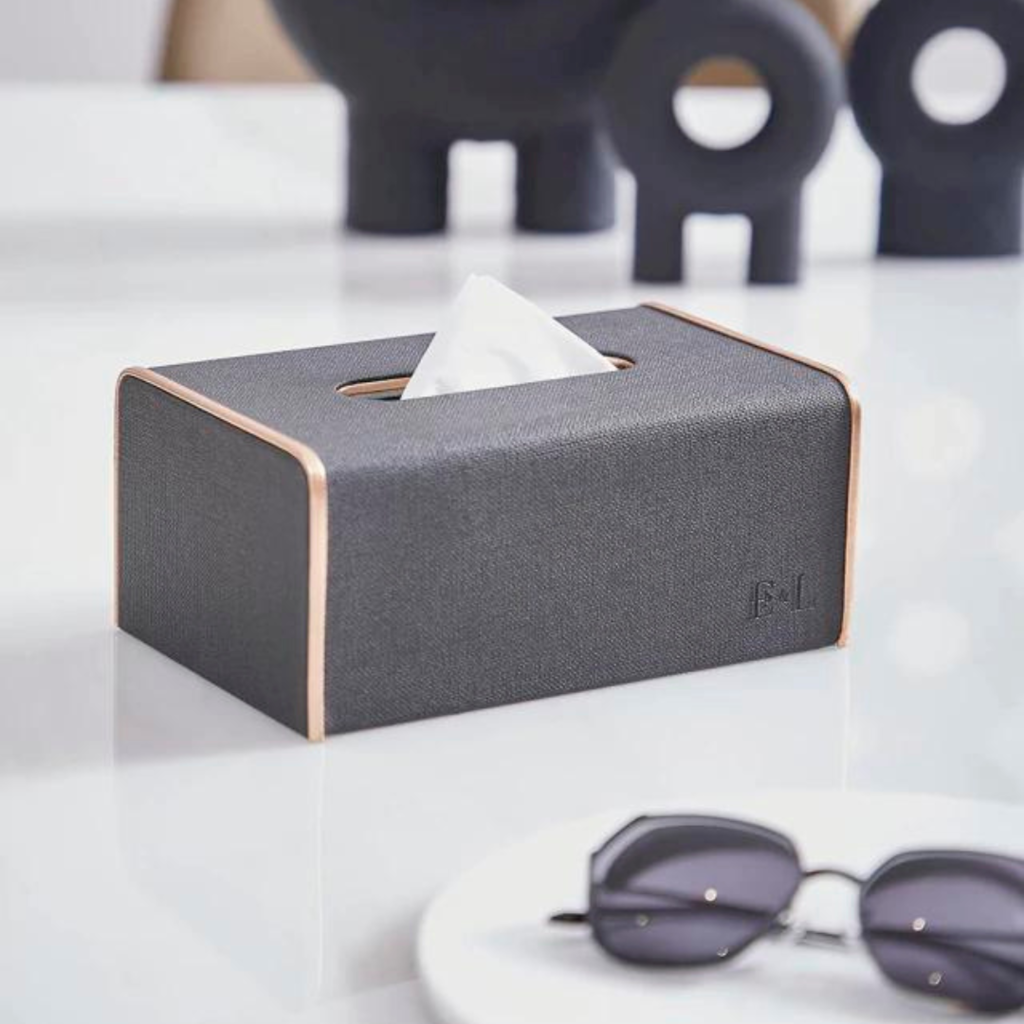 Caixa de Lenço de Papel em Couro - Trayis Shop