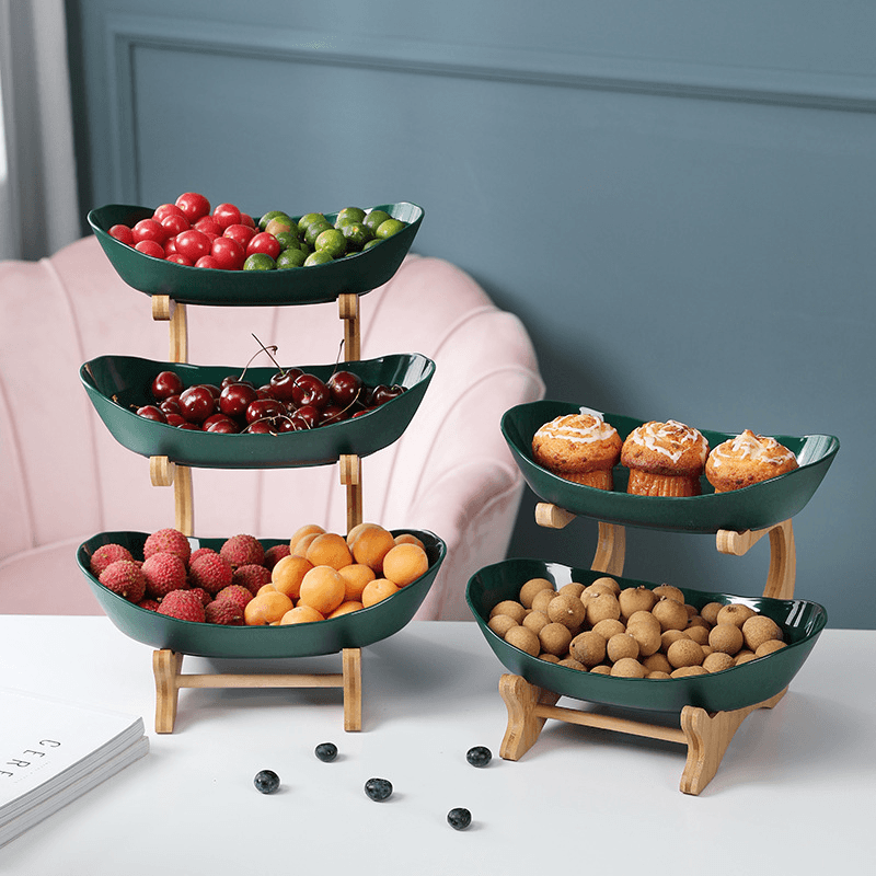 Fruteira de Mesa em Madeira Nobre - De 1 a 3 Camadas - Trayis Shop